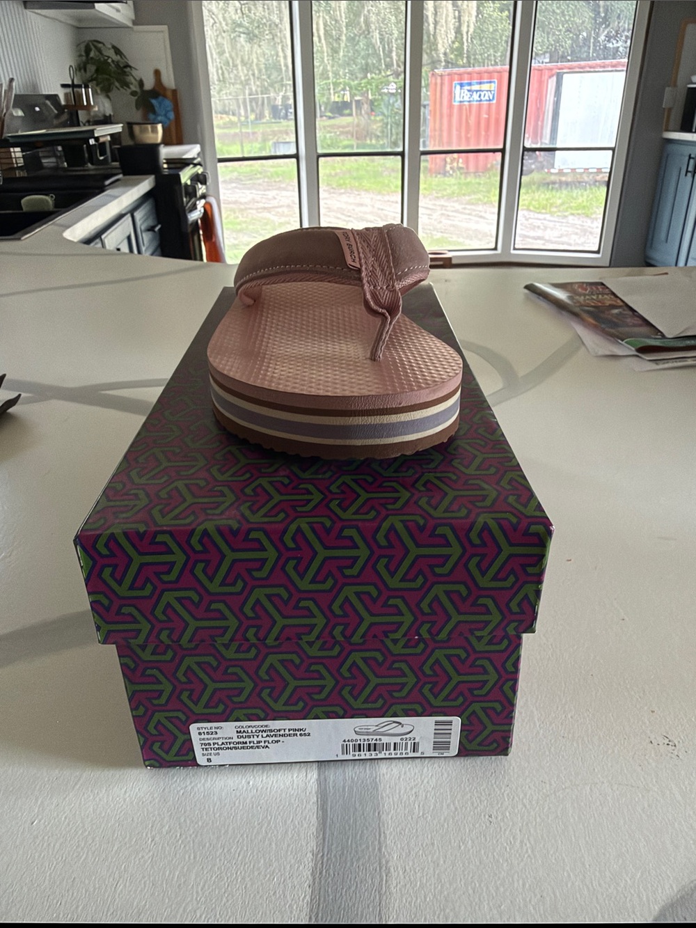 Tory Burch Pink Platform Flip Flop Sandal